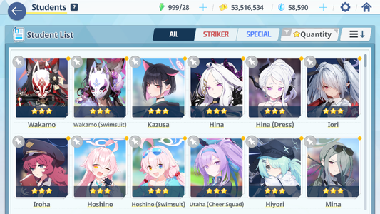 [GLOBAL/NA] [INSTANT] 3 limited 12x3* Dress Hina Swimsuit Hoshino Wakamo + 58k Pyroxene gems Blue Archive Starter Account-Mobile Games Starter