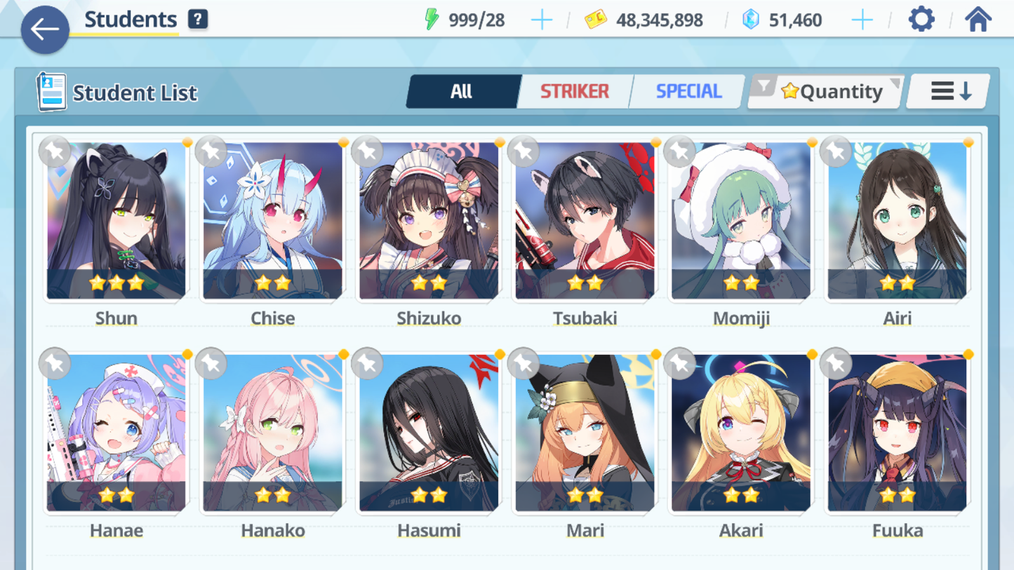 [GLOBAL/NA] [INSTANT] 3 limited 13x3* Dress Hina Swimsuit Hoshino Wakamo + 51k Pyroxene gems Blue Archive Starter Account-Mobile Games Starter