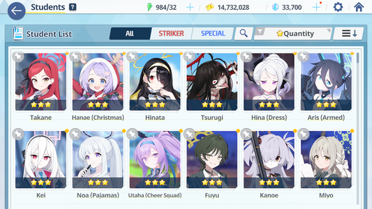 [GLOBAL/NA] [INSTANT] 3 limited 13x3* Kei Aris Hina Miyo + 33k Pyroxene gems Blue Archive Starter Account-Mobile Games Starter