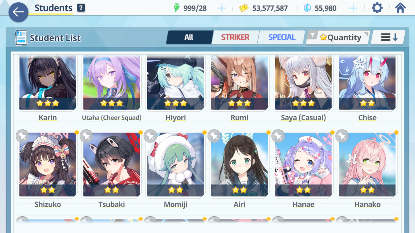 [GLOBAL/NA] [INSTANT] 3 limited 17x3* Dress Hina Swimsuit Hoshino Hananko+ 56k Pyroxene gems Blue Archive Starter Account-Mobile Games Starter