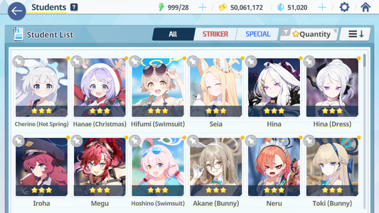 [GLOBAL/NA] [INSTANT] 3 limited 17x3* Seia Dress Hina Swimsuit Hoshino + 50k Pyroxene gems Blue Archive Starter Account-Mobile Games Starter