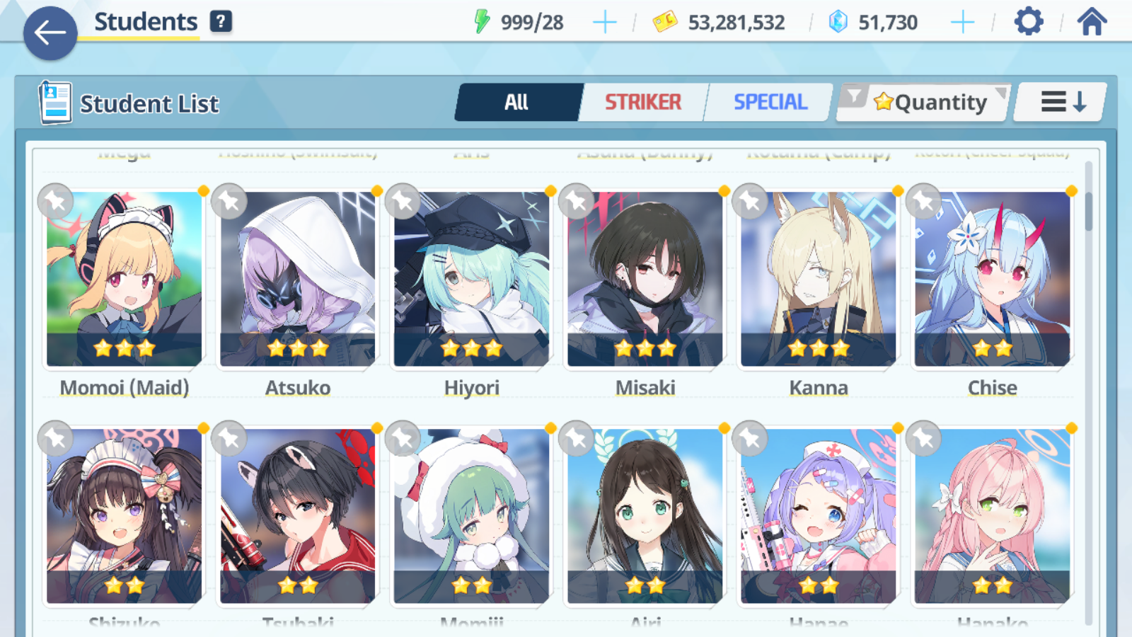 [GLOBAL/NA] [INSTANT] 3 limited 17x3* Seia Mika Swimsuit Hoshino + 51k Pyroxene gems Blue Archive Starter Account-Mobile Games Starter