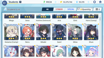 [GLOBAL/NA] [INSTANT] 3 limited 18x3* Seia Mika Summer Hoshino + 58k Pyroxene gems Blue Archive Starter Account-Mobile Games Starter