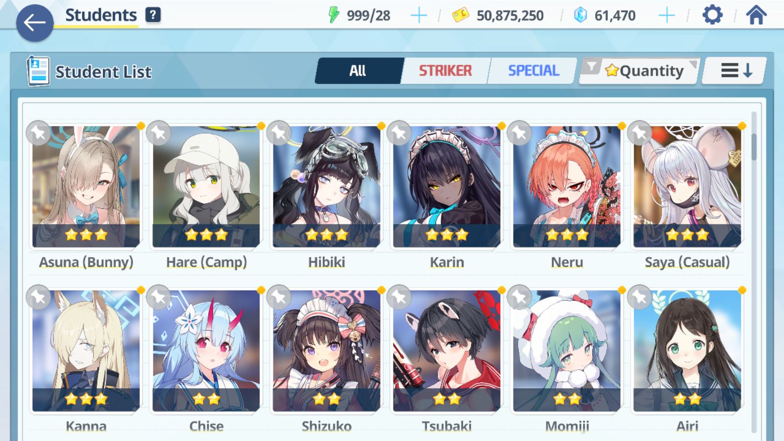 [GLOBAL/NA] [INSTANT] 3 limited 19x3* Seia Kazusa Yoshimi (Band) + 60k Pyroxene gems Blue Archive Starter Account-Mobile Games Starter