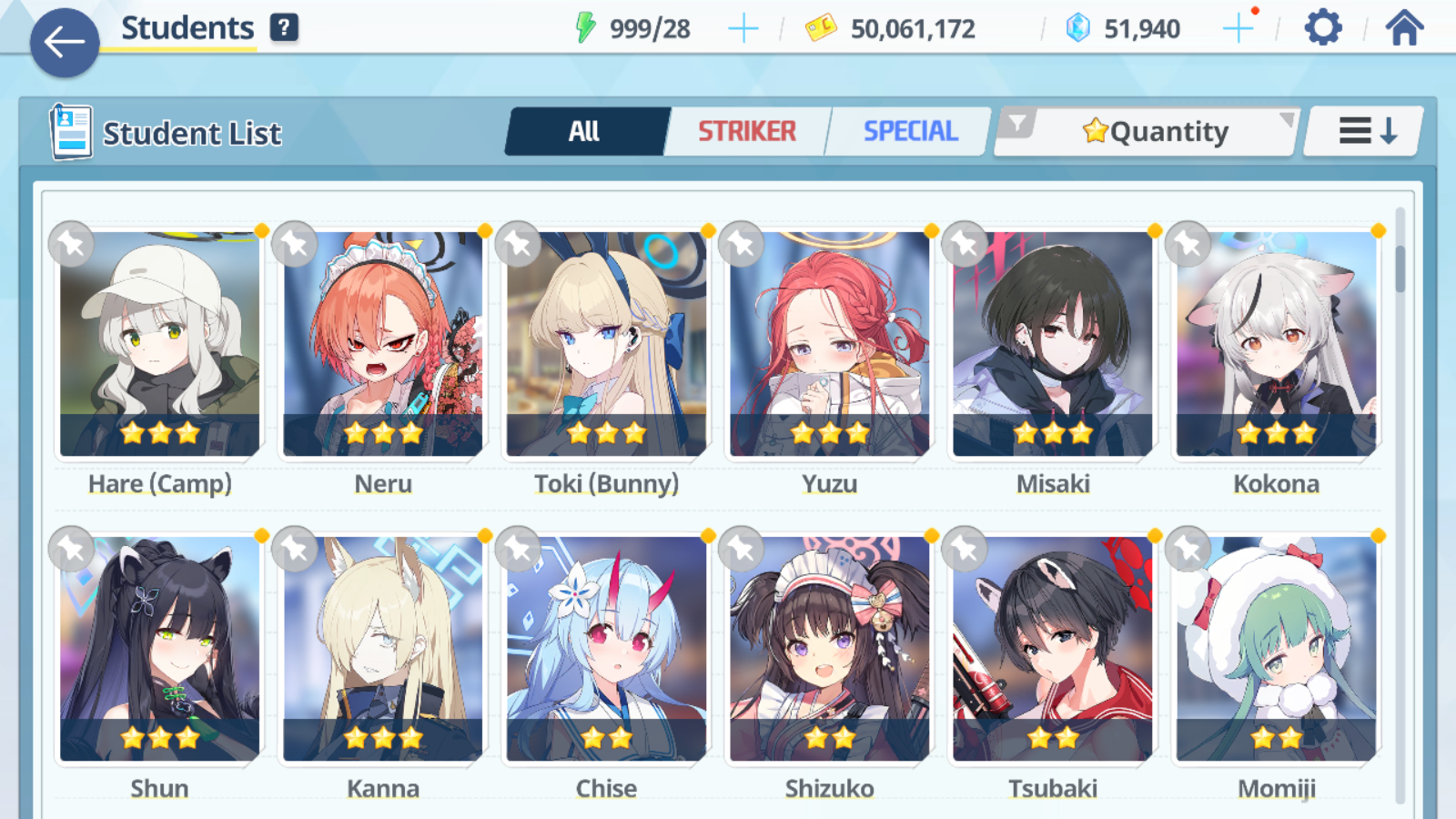 [GLOBAL/NA] [INSTANT] 3 limited 20x3* Seia Dress Hina Swimsuit Hoshino + 50k Pyroxene gems Blue Archive Starter Account-Mobile Games Starter