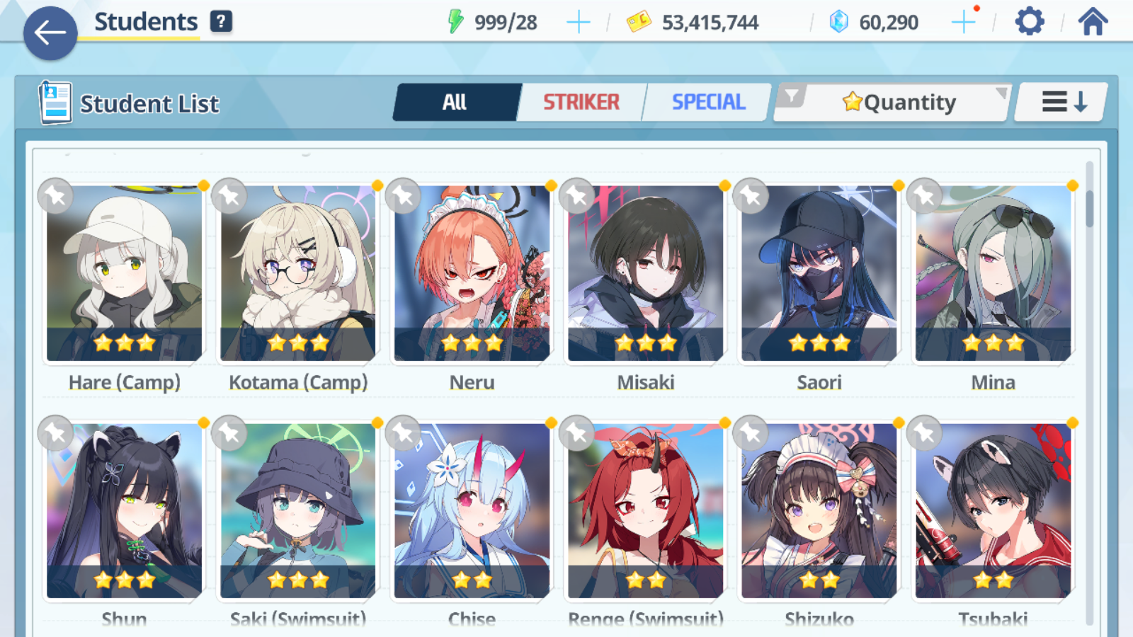 [GLOBAL/NA] [INSTANT] 3 limited 20x3* Seia Mika Summer Hoshino + 58k Pyroxene gems Blue Archive Starter Account-Mobile Games Starter