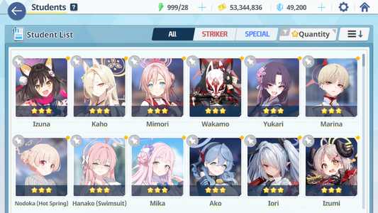 [GLOBAL/NA] [INSTANT] 4 limited 18x3* Mika Summer Hoshino Wakamo Hanako + 48k Pyroxene gems Blue Archive Starter Account-Mobile Games Starter