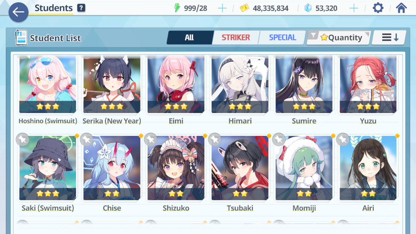 [GLOBAL/NA] [INSTANT] 4 limited 19x3* Dress Hina Swimsuit Hoshino Mika Ako + 53k Pyroxene gems Blue Archive Starter Account-Mobile Games Starter