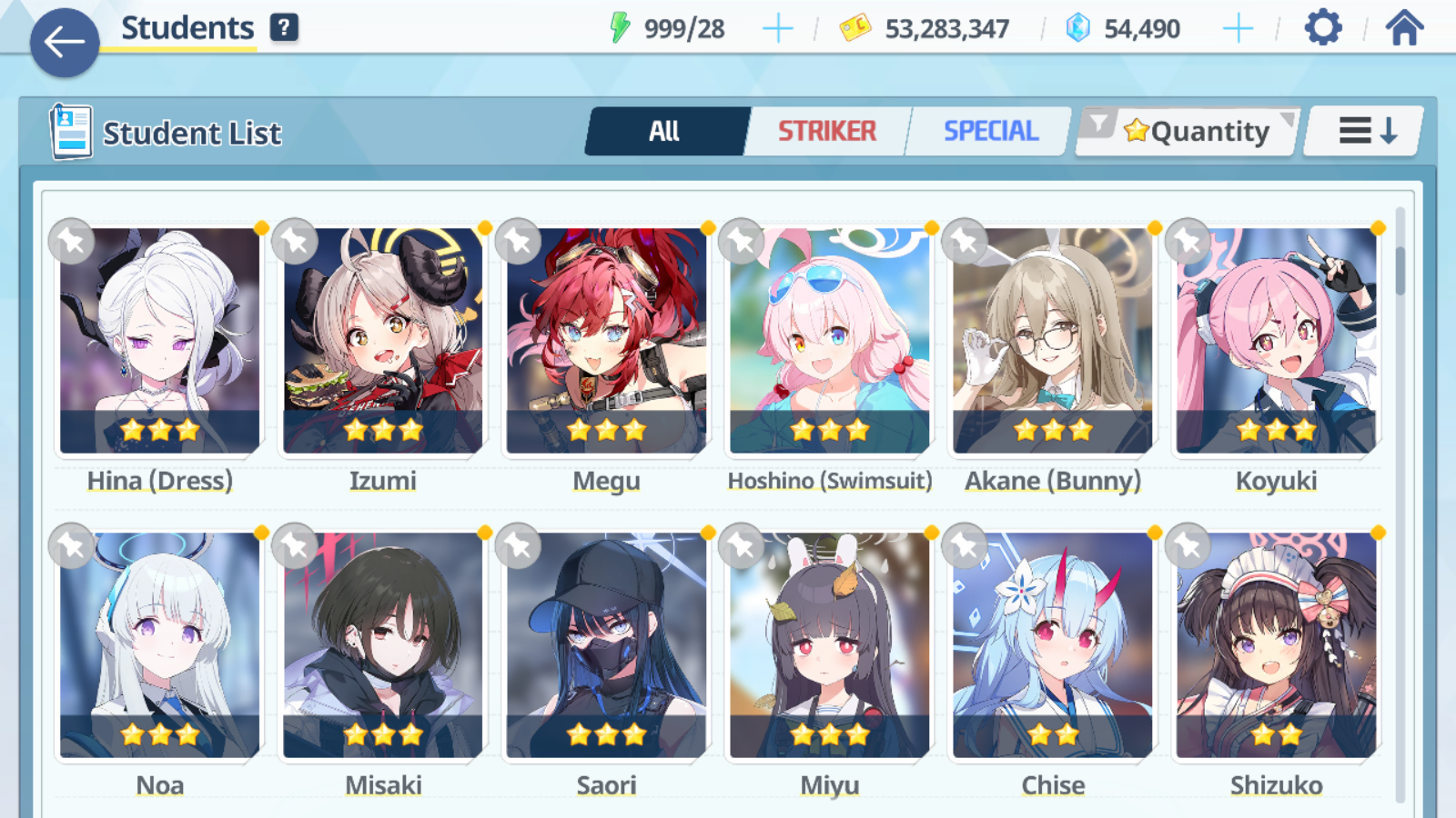 [GLOBAL/NA] [INSTANT] 4 limited 22x3* Dress Hina Mika Summer Hoshino Hanako + 54k Pyroxene gems Blue Archive Starter Account-Mobile Games Starter