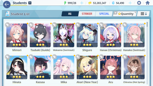 [GLOBAL/NA] [INSTANT] 4 limited 22x3* Dress Hina Mika Summer Hoshino Hanako + 54k Pyroxene gems Blue Archive Starter Account-Mobile Games Starter