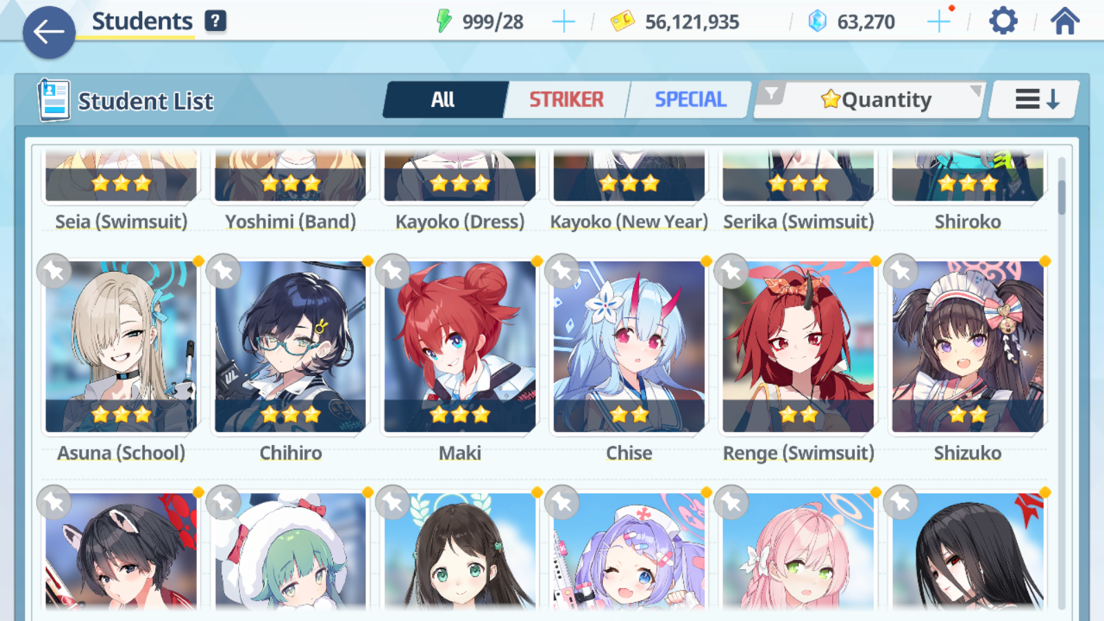 [GLOBAL/NA] [INSTANT] 5 limited 15x3* double Seia Swimsuit Asuna Kazusa Yoshimi (Band) + 62k Pyroxene gems Blue Archive Starter Account-Mobile Games Starter