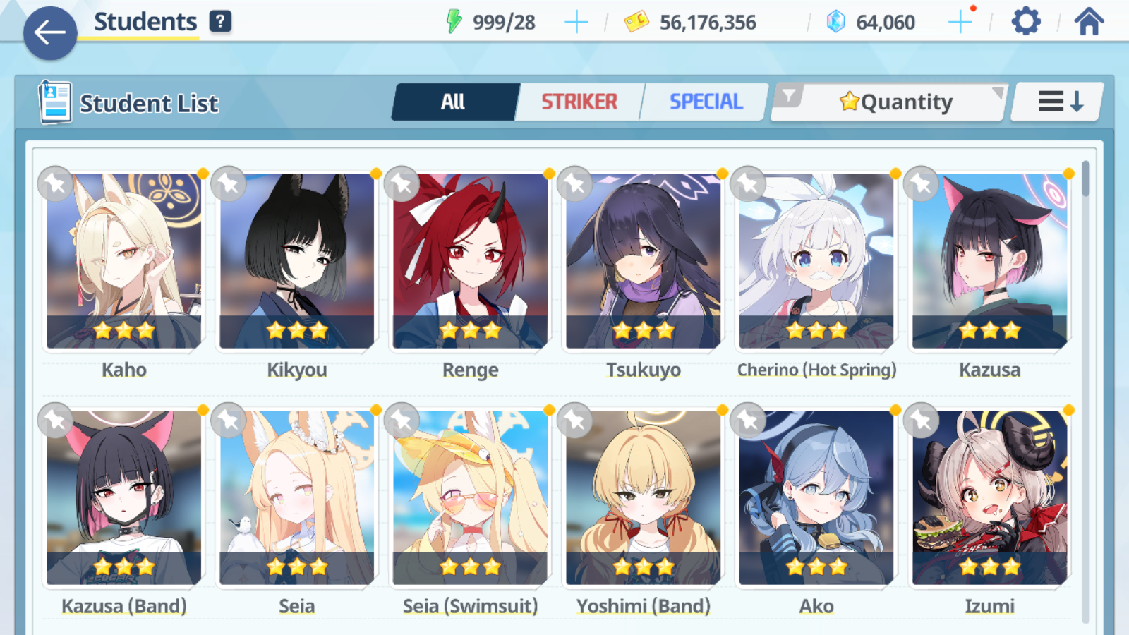 [GLOBAL/NA] [INSTANT] 5 limited 19x3* double Seia Swimsuit Asuna Kazusa Yoshimi (Band) + 63k Pyroxene gems Blue Archive Starter Account-Mobile Games Starter