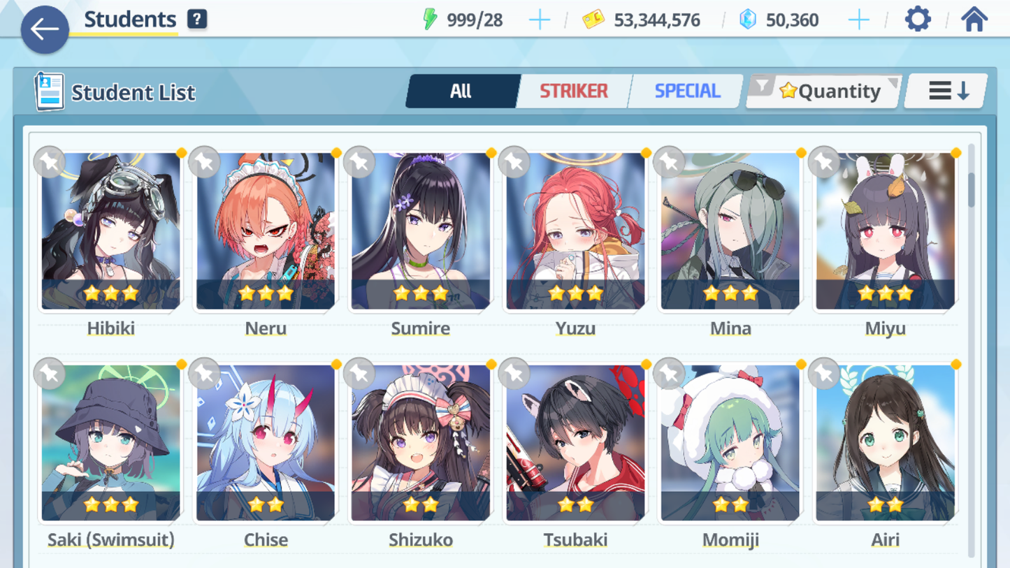 [GLOBAL/NA] [INSTANT] 5 limited 19x3* Seia Asuna Dress Hina Swimsuit Hoshino Hanako + 50k Pyroxene gems Blue Archive Starter Account-Mobile Games Starter
