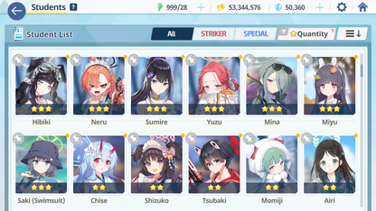 [GLOBAL/NA] [INSTANT] 5 limited 19x3* Seia Asuna Dress Hina Swimsuit Hoshino Hanako + 50k Pyroxene gems Blue Archive Starter Account-Mobile Games Starter