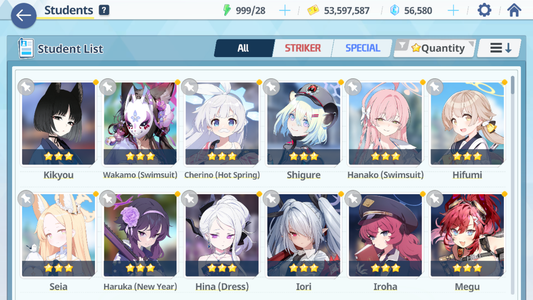 [GLOBAL/NA] [INSTANT] 5 limited 20x3* Seia Asuna Dress Hina Swimsuit Hoshino Hananko+ 56k Pyroxene gems Blue Archive Starter Account-Mobile Games Starter