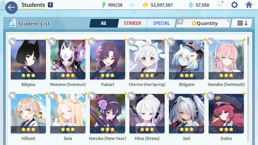 [GLOBAL/NA] [INSTANT] 5 limited 21x3* Seia Asuna Dress Hina Swimsuit Hoshino Hananko+ 56k Pyroxene gems Blue Archive Starter Account-Mobile Games Starter