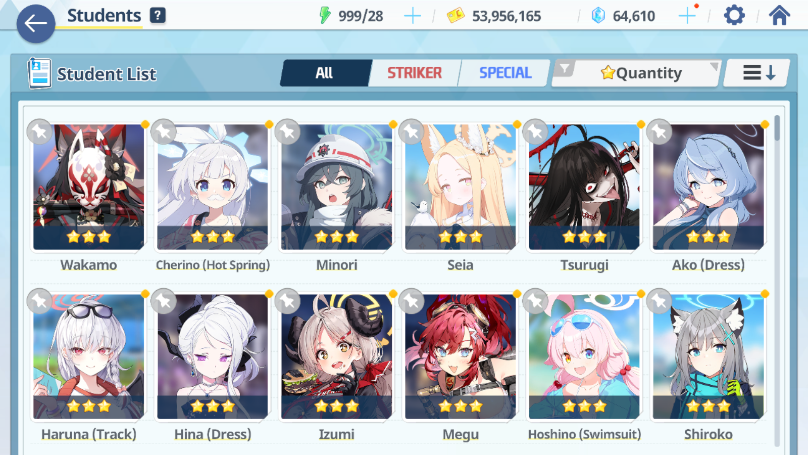 [GLOBAL/NA] [INSTANT] 5 limited 22x3* Seia Dress Hina Swimsuit Hoshino Wakamo Ako + 63k Pyroxene gems Blue Archive Starter Account-Mobile Games Starter