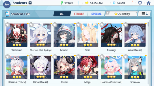 [GLOBAL/NA] [INSTANT] 5 limited 22x3* Seia Dress Hina Swimsuit Hoshino Wakamo Ako + 63k Pyroxene gems Blue Archive Starter Account-Mobile Games Starter