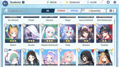 [GLOBAL/NA] [INSTANT] 6 limited 15x3* double Seia Swimsuit Hasumi Asuna Kazusa Yoshimi (Band) + 62k Pyroxene gems Blue Archive Starter Account-Mobile Games Starter