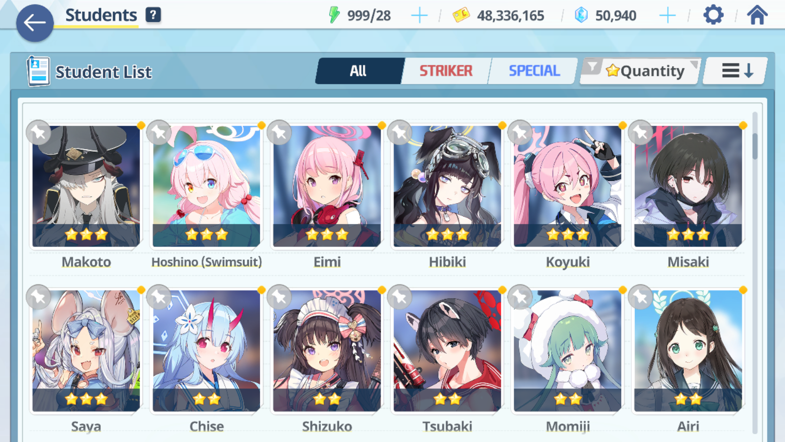 [GLOBAL/NA] [INSTANT] 6 limited 19x3* Seia Dress Hina Swimsuit Hoshino Ui Ako Makoto + 50k Pyroxene gems Blue Archive Starter Account-Mobile Games Starter