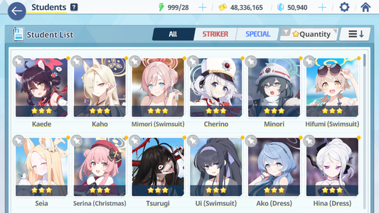 [GLOBAL/NA] [INSTANT] 6 limited 19x3* Seia Dress Hina Swimsuit Hoshino Ui Ako Makoto + 50k Pyroxene gems Blue Archive Starter Account-Mobile Games Starter