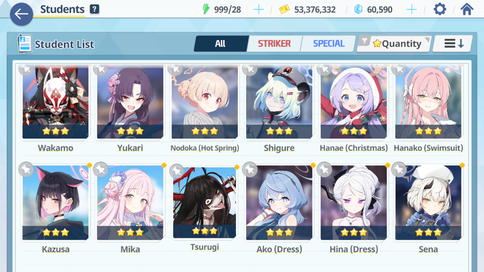 [GLOBAL/NA] [INSTANT] 6 limited 22x3* Dress Hina Swimsuit Hoshino Mika Wakamo Hanako Ako + 60k Pyroxene gems Blue Archive Starter Account-Mobile Games Starter