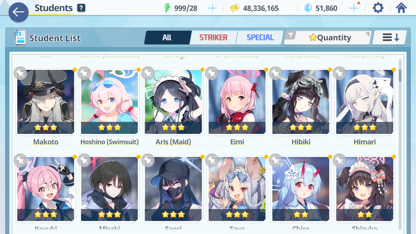 [GLOBAL/NA] [INSTANT] 6 limited 22x3* Seia Dress Hina Swimsuit Hoshino Ui Ako Makoto + 50k Pyroxene gems Blue Archive Starter Account-Mobile Games Starter