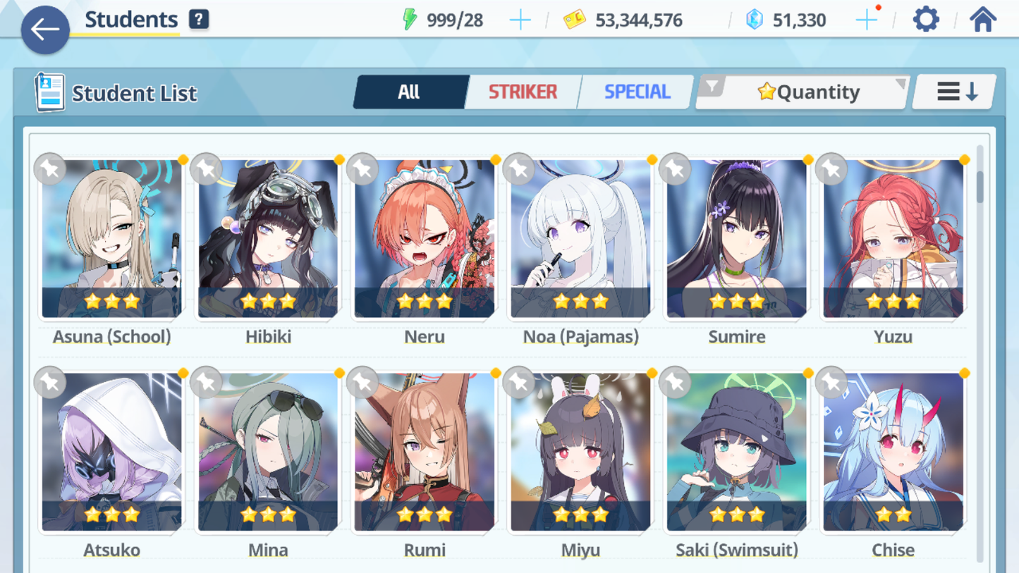 [GLOBAL/NA] [INSTANT] 6 limited 23x3* double Seia Swimsuit Asuna Dress Hina Swimsuit Hoshino Hanako + 50k Pyroxene gems Blue Archive Starter Account-Mobile Games Starter