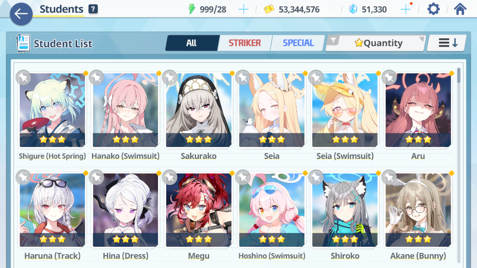 [GLOBAL/NA] [INSTANT] 6 limited 23x3* double Seia Swimsuit Asuna Dress Hina Swimsuit Hoshino Hanako + 50k Pyroxene gems Blue Archive Starter Account-Mobile Games Starter