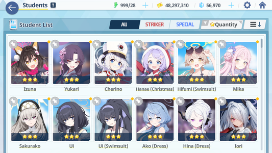 [GLOBAL/NA] [INSTANT] 6 limited 23x3* Dress Hina Swimsuit Hoshino Mika Ui Ako Makoto + 56k Pyroxene gems Blue Archive Starter Account-Mobile Games Starter