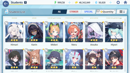 [GLOBAL/NA] [INSTANT] 6 limited 23x3* Seia Dress Hina Swimsuit Hoshino Mika Wakamo Hanako + 50k Pyroxene gems Blue Archive Starter Account-Mobile Games Starter