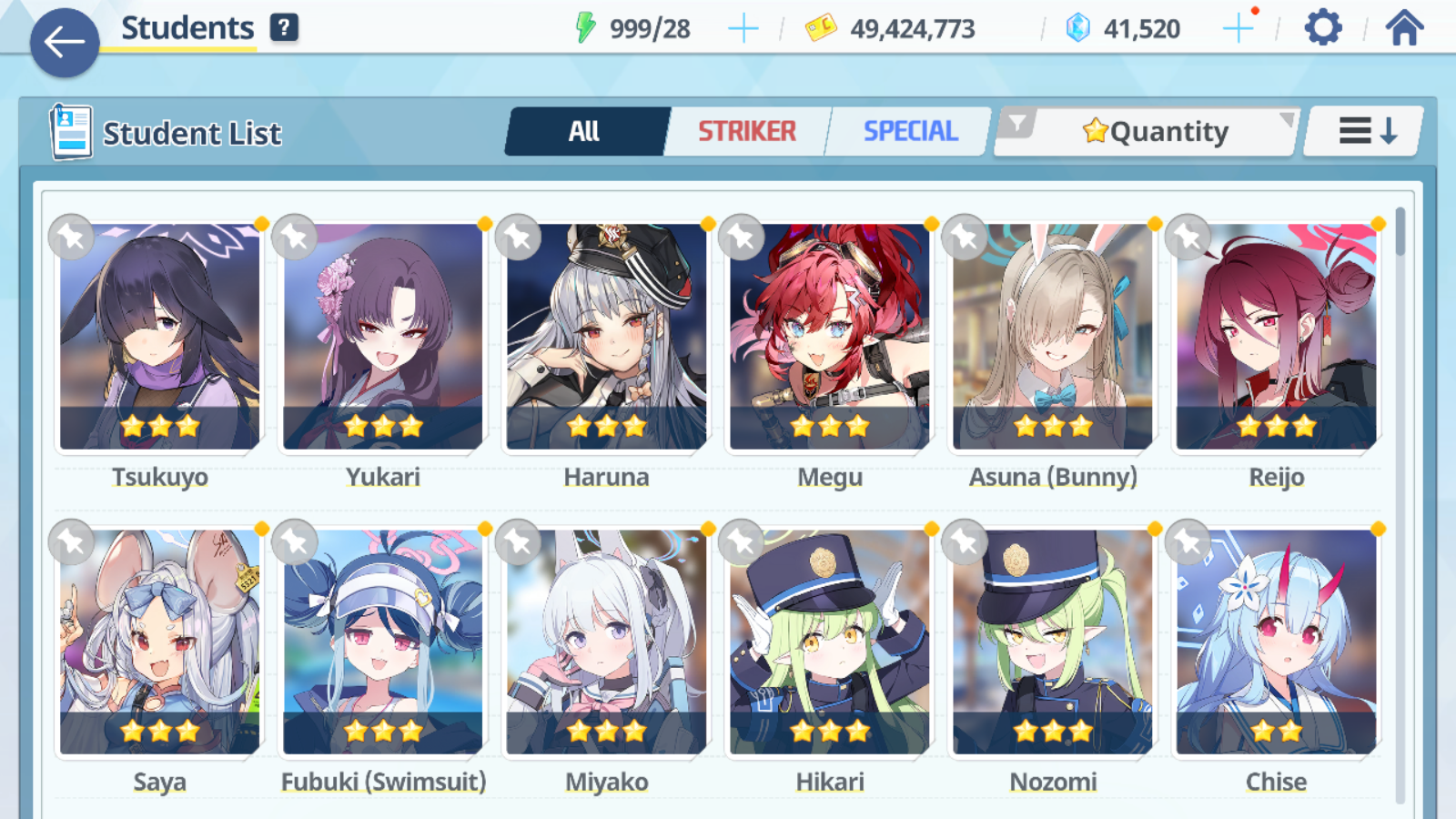 [GLOBAL/NA][INSTANT] 2 limited 11x3* Hikari Nozomi + 41k Pyroxene gems Blue Archive Starter Account-Mobile Games Starter