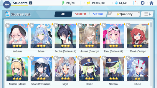 [GLOBAL/NA][INSTANT] 2 limited 11x3* Hikari Nozomi + 61k Pyroxene gems + 17 10-pull tickets Blue Archive Starter Account-Mobile Games Starter