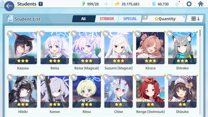 [GLOBAL/NA][INSTANT] 2 limited 9x3* Suzumi Reisa (Magical) + 60k Pyroxene gems Blue Archive Starter Account-Mobile Games Starter