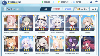 [GLOBAL/NA][INSTANT] 22x3* 4 limited Seia Asuna Mari Sakurako (Pop Idol) + 14k Pyroxene gems Blue Archive Starter Account-Mobile Games Starter