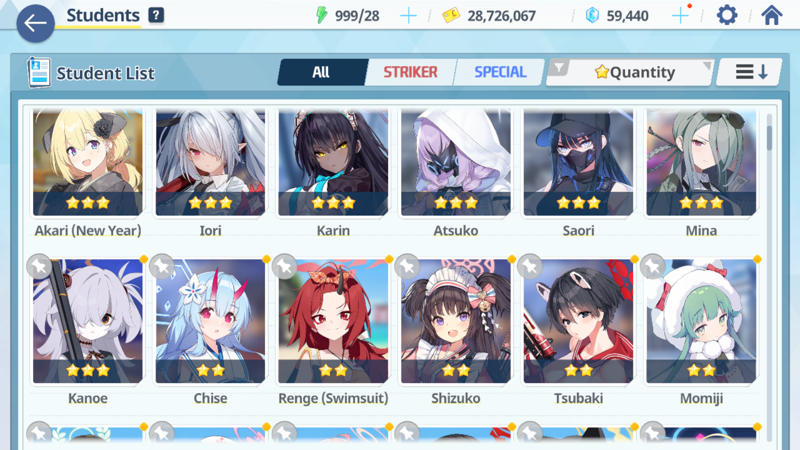 [GLOBAL/NA][INSTANT] 4 limited 13x3* Suzumi Reisa (Magical) Izuna Seia + 59k Pyroxene gems Blue Archive Starter Account-Mobile Games Starter