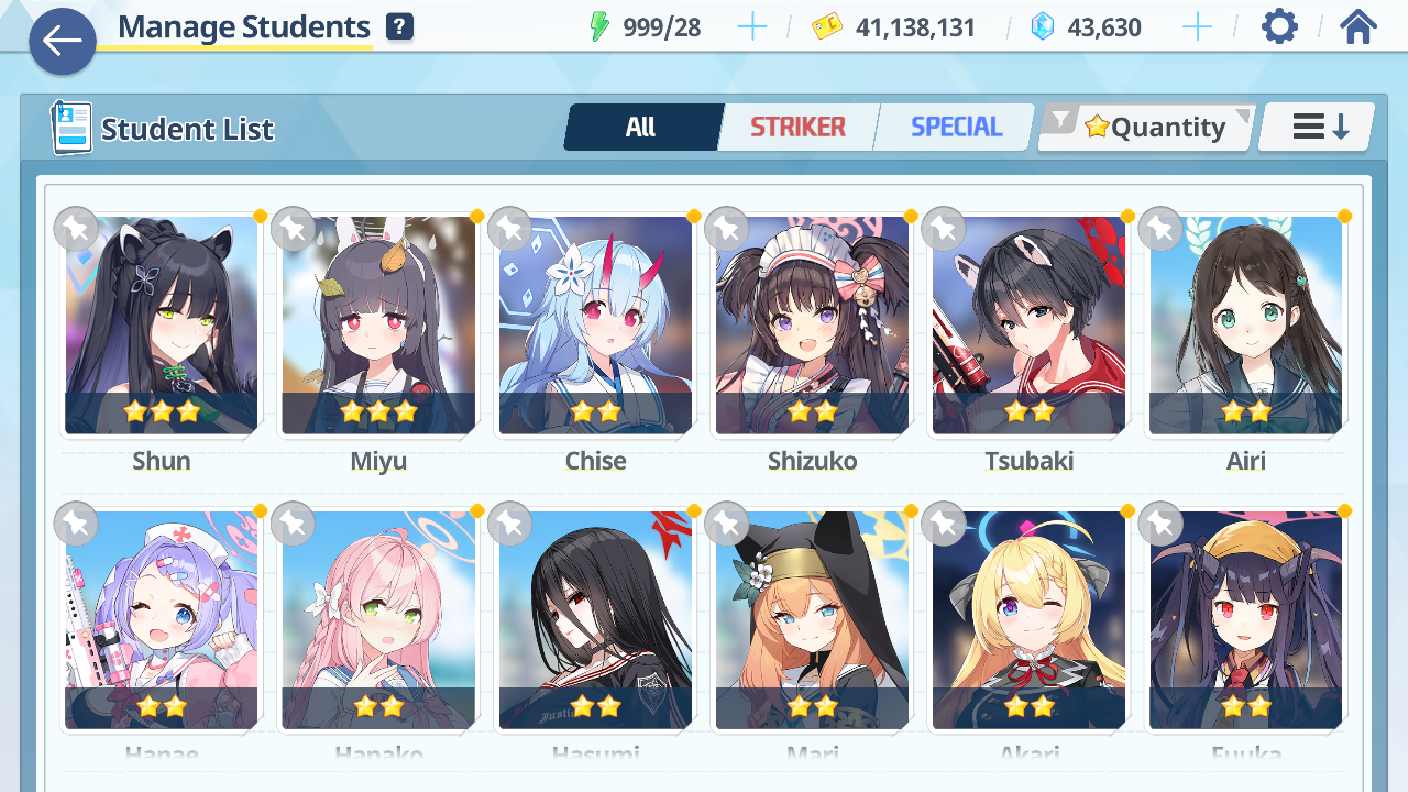 [GLOBAL/NA][INSTANT] 4 limited 14x3* Hanako swimsuit Hoshino Mika Wakamo + 43k gems Blue Archive Starter Account-Mobile Games Starter