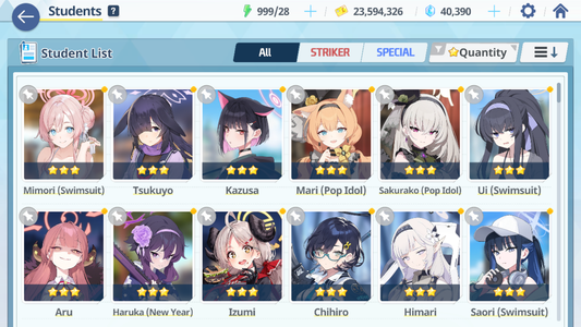 [GLOBAL/NA][INSTANT] 4 limited 14x3* Mari Sakurako (Pop Idol) Saori Ui + 40k Pyroxene gems Blue Archive Starter Account-Mobile Games Starter