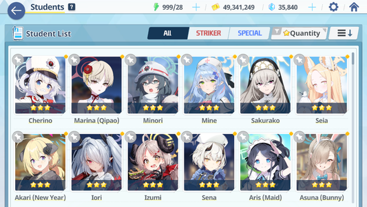 [GLOBAL/NA][INSTANT] 4 limited 19x3* Rio Neru Seia Asuna + 35k Pyroxene gems Blue Archive Starter Account-Mobile Games Starter