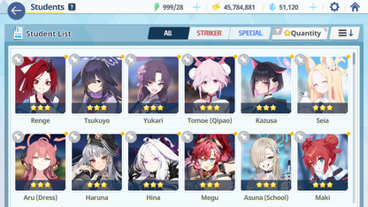 [GLOBAL/NA][INSTANT] 4 limited 20x3* Rio Neru Seia Asuna + 50k Pyroxene gems Blue Archive Starter Account-Mobile Games Starter