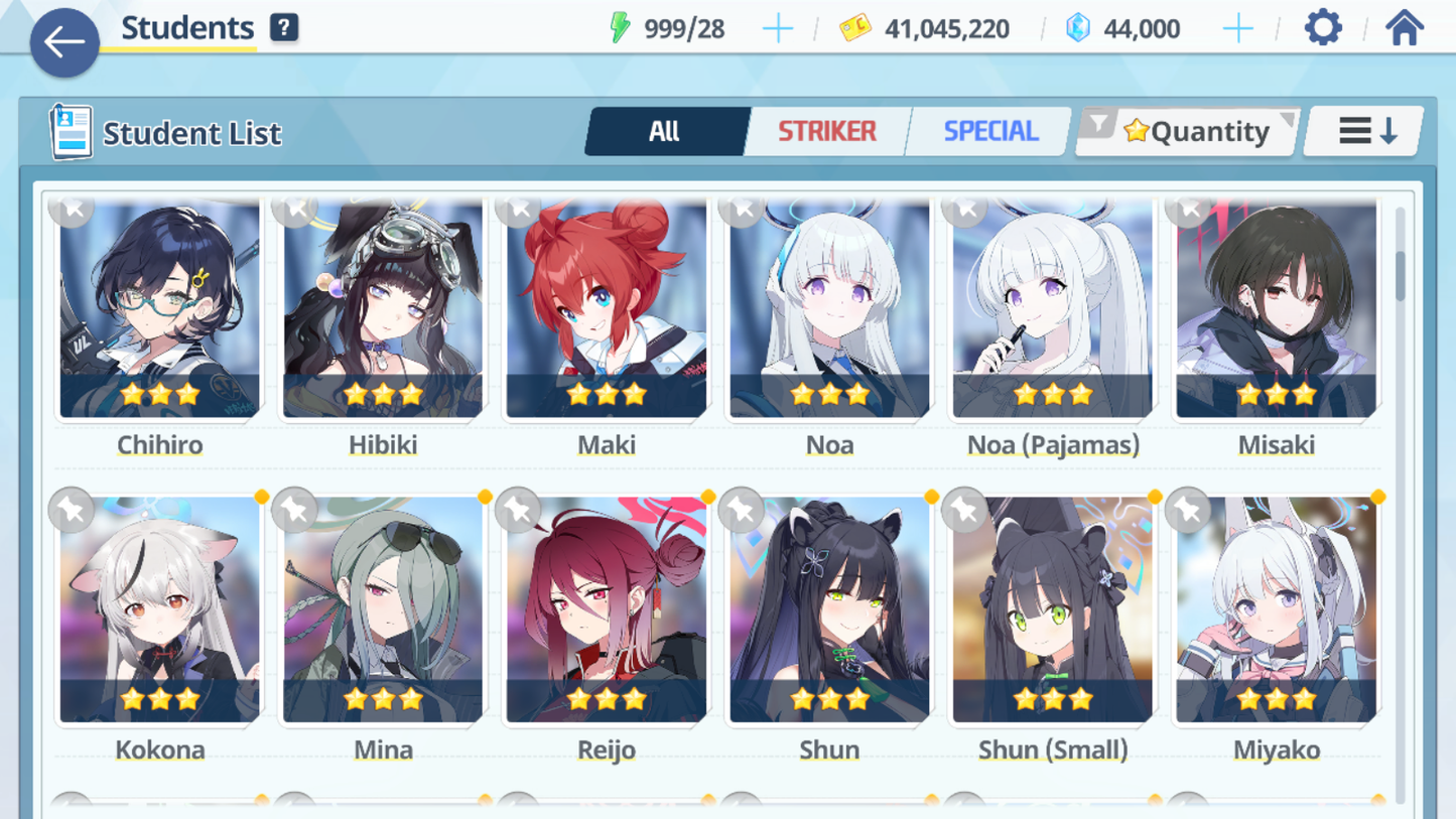 [GLOBAL/NA][INSTANT] 4 limited 25x3* Seia Asuna Hanako swimsuit Wakamo Hibiki + 44k gems Blue Archive Starter Account-Mobile Games Starter