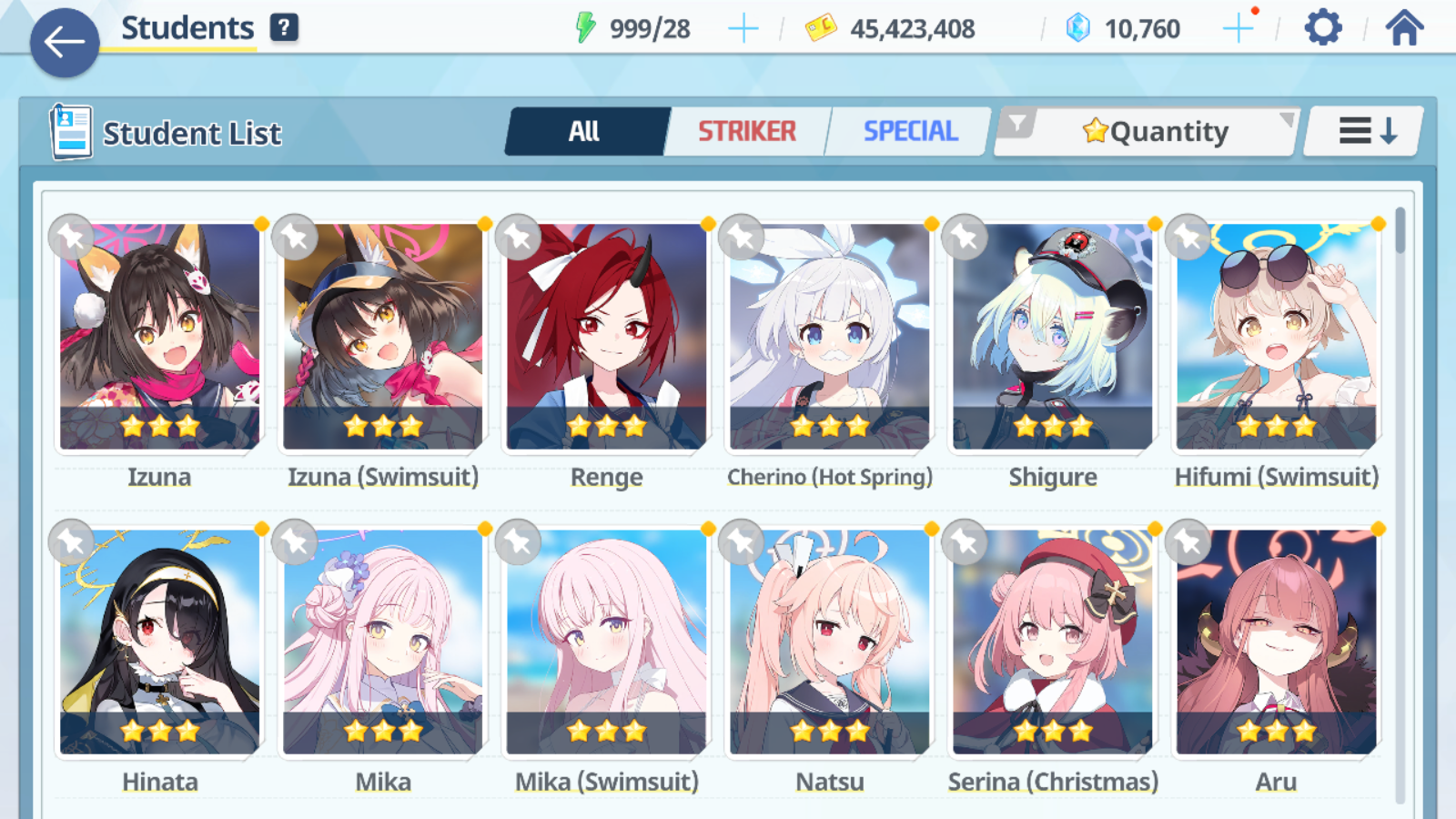[GLOBAL/NA][INSTANT] 4 limited 27x3* double Mika Swimsuit Hoshino Izuna + 10k Blue Archive Starter Account-Mobile Games Starter