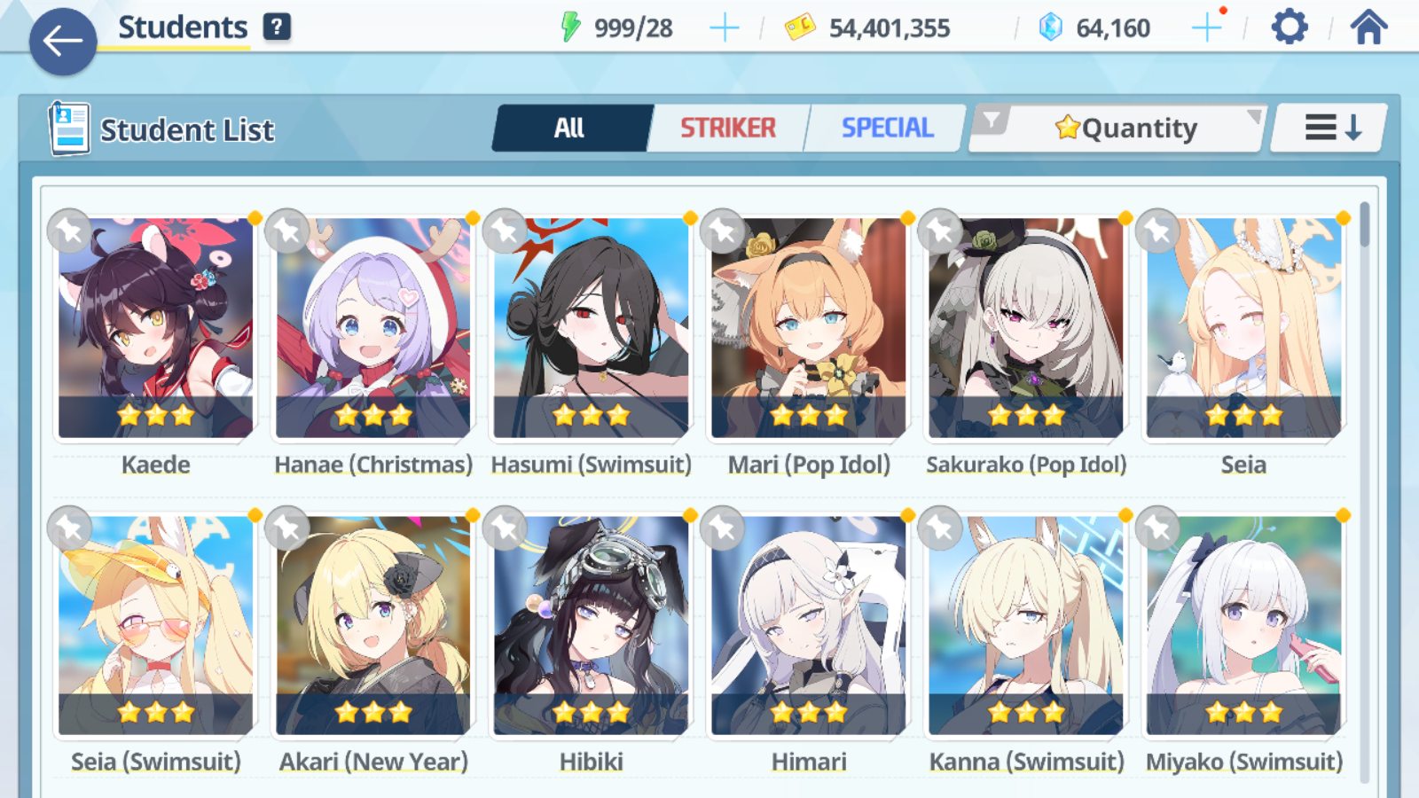 [GLOBAL/NA][INSTANT] 5 limited 12x3* double Seia Swimsuit Hasumi Mari Sakurako (Pop Idol) + 63k Pyroxene gems Blue Archive Starter Account #2-Mobile Games Starter