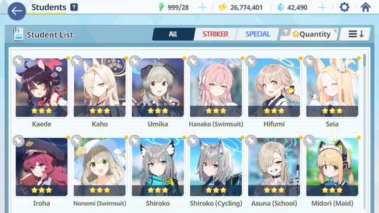 [GLOBAL/NA][INSTANT] 5 limited 15x3* Rio Neru Seia Asuna Hanako + 42k Pyroxene gems Blue Archive Starter Account-Mobile Games Starter