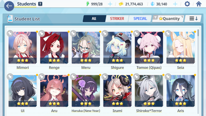 [GLOBAL/NA][INSTANT] 5 limited 18x3* Rio Neru Seia Asuna Shiroko + 30k Pyroxene gems Blue Archive Starter Account-Mobile Games Starter
