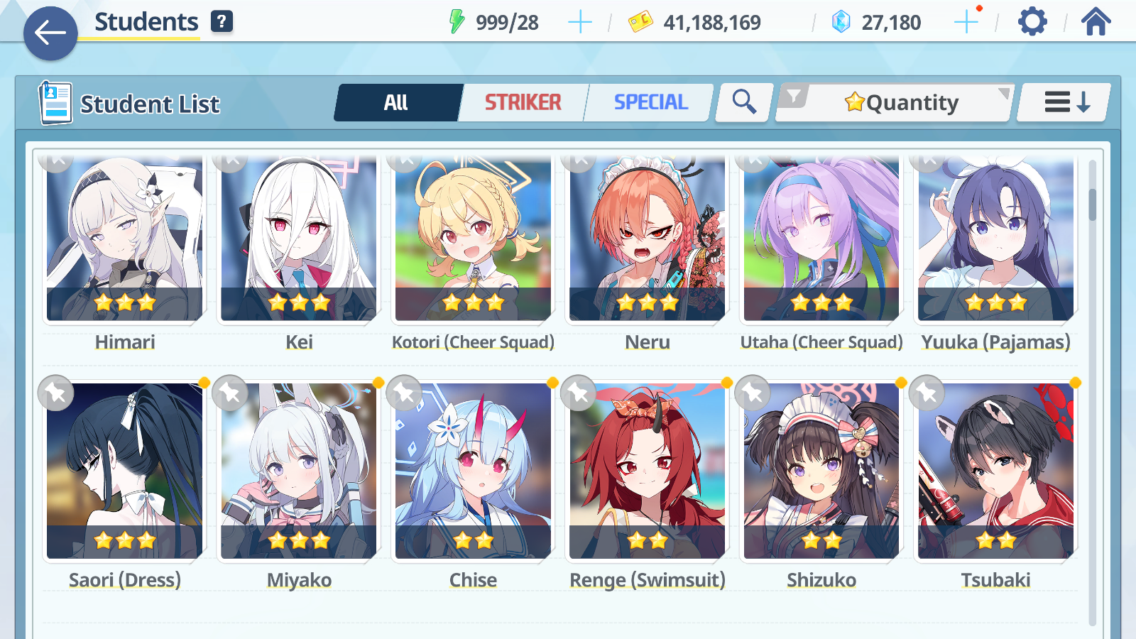 [GLOBAL/NA][INSTANT] 5 limited 20x3* Kei Aris Hanako swimsuit Wakamo Mika + 27k gems Blue Archive Starter Account-Mobile Games Starter
