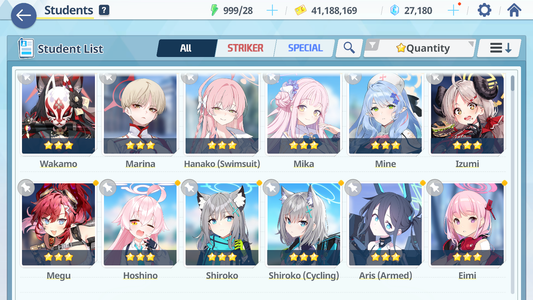 [GLOBAL/NA][INSTANT] 5 limited 20x3* Kei Aris Hanako swimsuit Wakamo Mika + 27k gems Blue Archive Starter Account-Mobile Games Starter