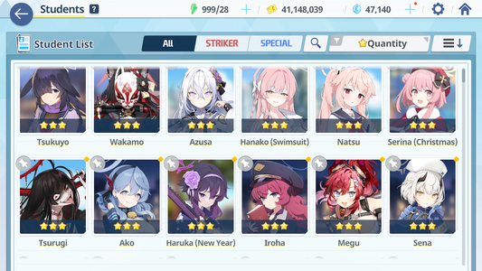 [GLOBAL/NA][INSTANT] 5 limited 21x3* Kei Aris Hanako swimsuit 2 Hoshino Wakamo Miyo + 47k gems Blue Archive Starter Account-Mobile Games Starter