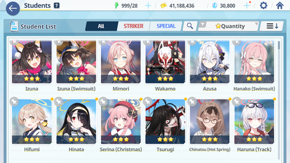[GLOBAL/NA][INSTANT] 5 limited 22x3* Kei Aris Hanako swimsuit Wakamo Izuna Miyo + 30k gems Blue Archive Starter Account-Mobile Games Starter