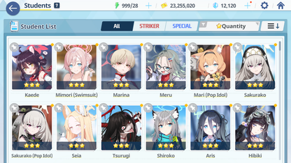 [GLOBAL/NA][INSTANT] 5 limited 24x3* Hikari Nozomi Seia Mari Sakurako (Pop Idol)+ 12k Pyroxene gems Blue Archive Starter Account-Mobile Games Starter